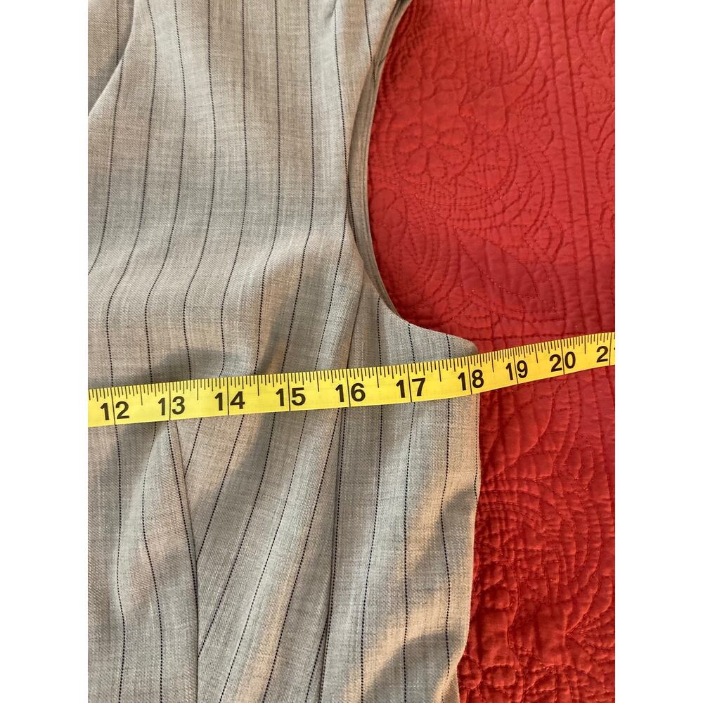 Ann Taylor gray pinstripe sleeveless business dress - Picture 7 of 12